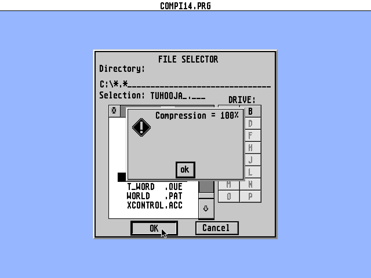 Compress atari screenshot